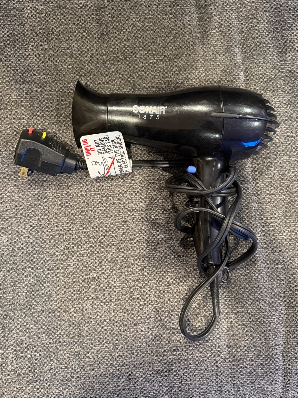 Black Compact Hair Dryer